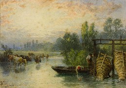 'Eel Bucks', by Myles Birket Foster, c. 1890.
